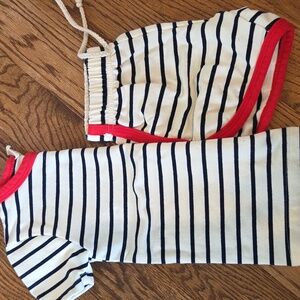 Little Road Co - Heritage Stripe Shirt And Matching Shorts 3T